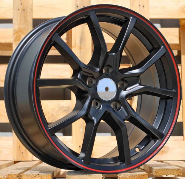 valuveljed JIL Wheels B5253BlackHalfMatt+RedLip(BLHMRL)RACIN(L6)